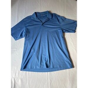 Nike Golf Polo Shirt Mens Large Blue Activewear Performance Short Sleeve Outdoor